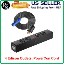 4 Edison Power Connector Box For DJ Equipment, Stage Lighting  Sound Systems