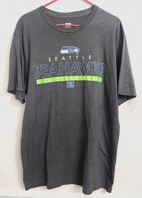 NFL Team Apparel Seattle Seahawks NFC Graphic Tee T-Shirt XL Charcoal Gray Soft