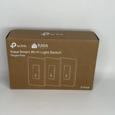 Kasa Smart HS200P3 Smart Wi-Fi Light Switch - Single Pole - 3-Pack