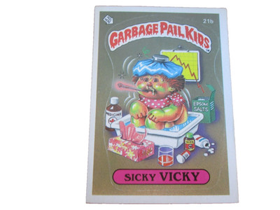 1985 Topps Garbage Pail Kids GPK 1st Series Sicky Vicky 21b