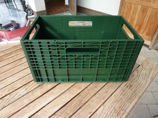 5 Stück Weinboxen Kunststoff klappbar stabil 3 x rot 2 x grün