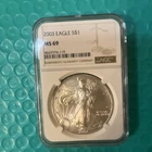 2003 American Silver Eagle Coin - NGC MS69
