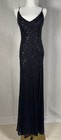 Juniors B. Smart Women's Sequin Formal Gown Dress Black Prom Homecoming Size 9