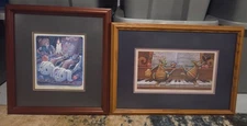 Two RANDAL SPANGLER Limited Edition Prints, Framed, Double Mat, Signed, w/COA 