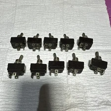 QTY 10 CIRCLE F INDUSTRIES NOS TOGGLE SWITCHES 4 PRONG 10a 250v