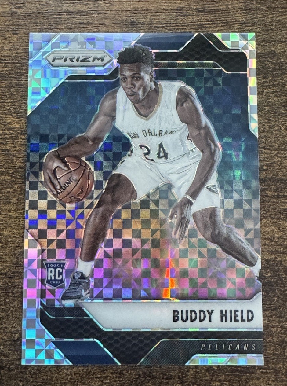 2016-17 Panini Prizm #192 Buddy Hield Starburst Checkerboard Prizms RC Rookie SP