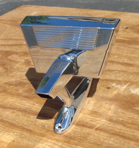 1957 Unique Hooded Side View Mirror Aftermarket Accessory Very Nice 1959 1960