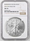 2013-W BURNISHED AMERICAN SILVER EAGLE S$1 NGC MS 70 Certified Coin