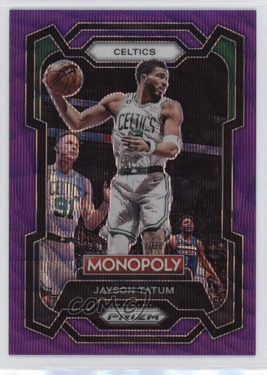 2023-24 Panini Prizm Monopoly Purple Wave Prizm Jayson Tatum #7 b4d