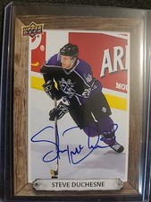 Steve Duchesne 2024-25 Upper Deck Engrained Icons BeeHive Signatures Auto #BH-SD