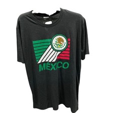 Where I'm From Mexico Graphic T-Shirt Mens XXL Black Heathered Made in USA
