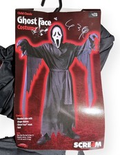 2010 Scream 4 Scream Ghost Face Costume Halloween Fun World Mask Robe Boys 12