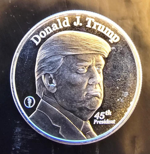 Donald Trump 45th President White House Rare Bullion-0.999 Silver 1 Oz Art Coin