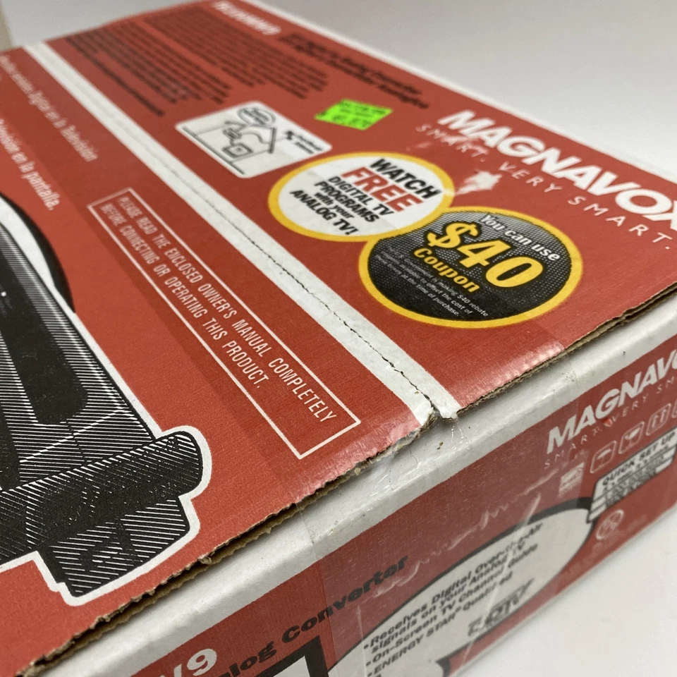 NEW/SEALED Magnavox DTV Digital To Analog TV Converter TB100MW9 w/ Remote - Image 2 of 3