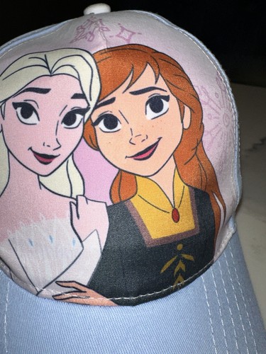Disney Frozen Princess Elsa Anna Hat Girls Baseball Cap Adjustable Blue - Picture 9 of 19