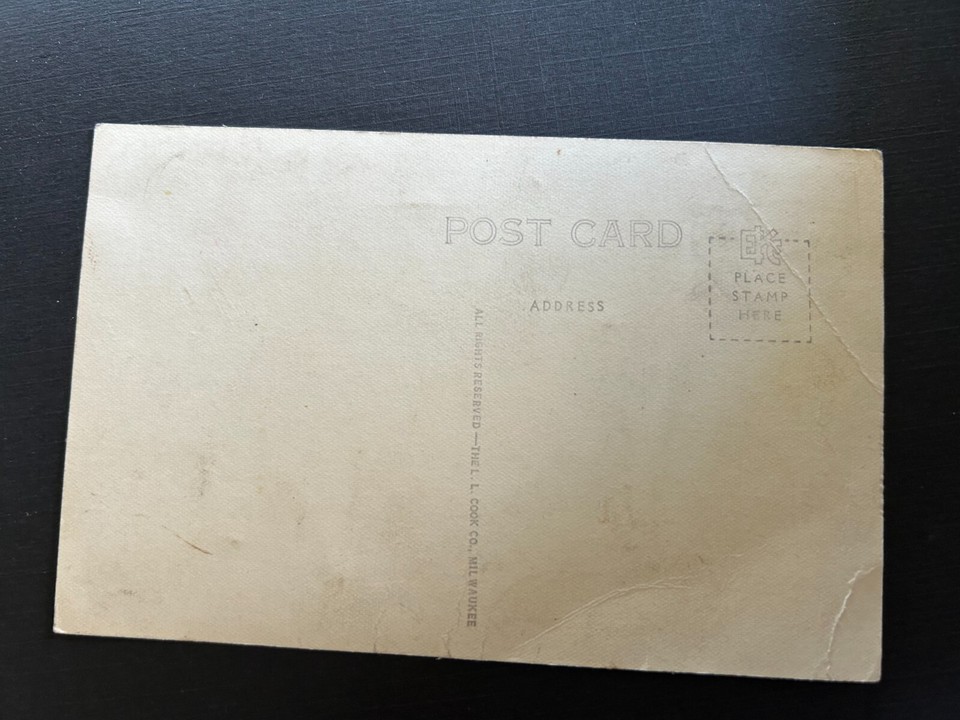 Shoreline Lake Kegonsa East of Country Club Stoughton Wisconsin RPPC