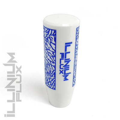 ILLINIUM FLUX BLUE PAINTED WHITE ELEPHANT DRIFT MANUAL SHIFT KNOB 12X1.25 S15
