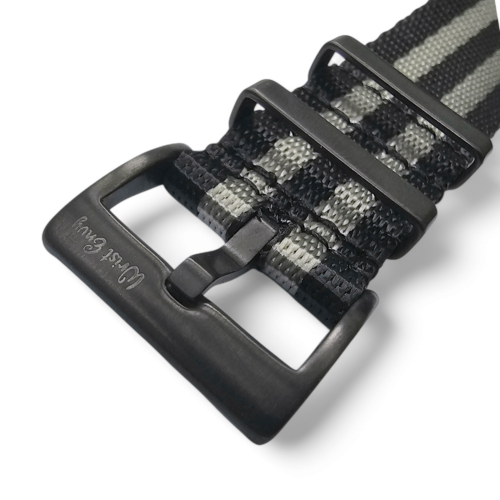 Nylon NATO Watch Strap Band Black Buckle Custom Made James Bond 007 20mm 22mm UK - Picture 14 of 38