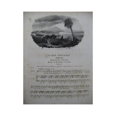 Labarre Theodore La Rive Ausländischen Gesang Piano ca1830