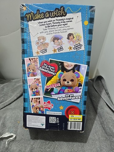 Thready Bear Interactive Plush Figure [The Bear with Magic Button Eyes! (A129) - Picture 2 of 2