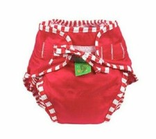 Kushies Cloth Swim Diaper, Red, Medium