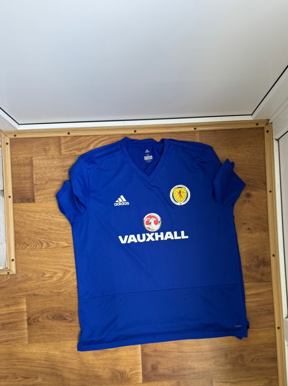 Scotland Football Shirt 2017/2018 Jersey Polo Soccer Adidas Training Size XL