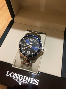 Longines HydroConquest Automatic 39mm Blue Men's Watch - L3.741.4.96.6 |  eBay