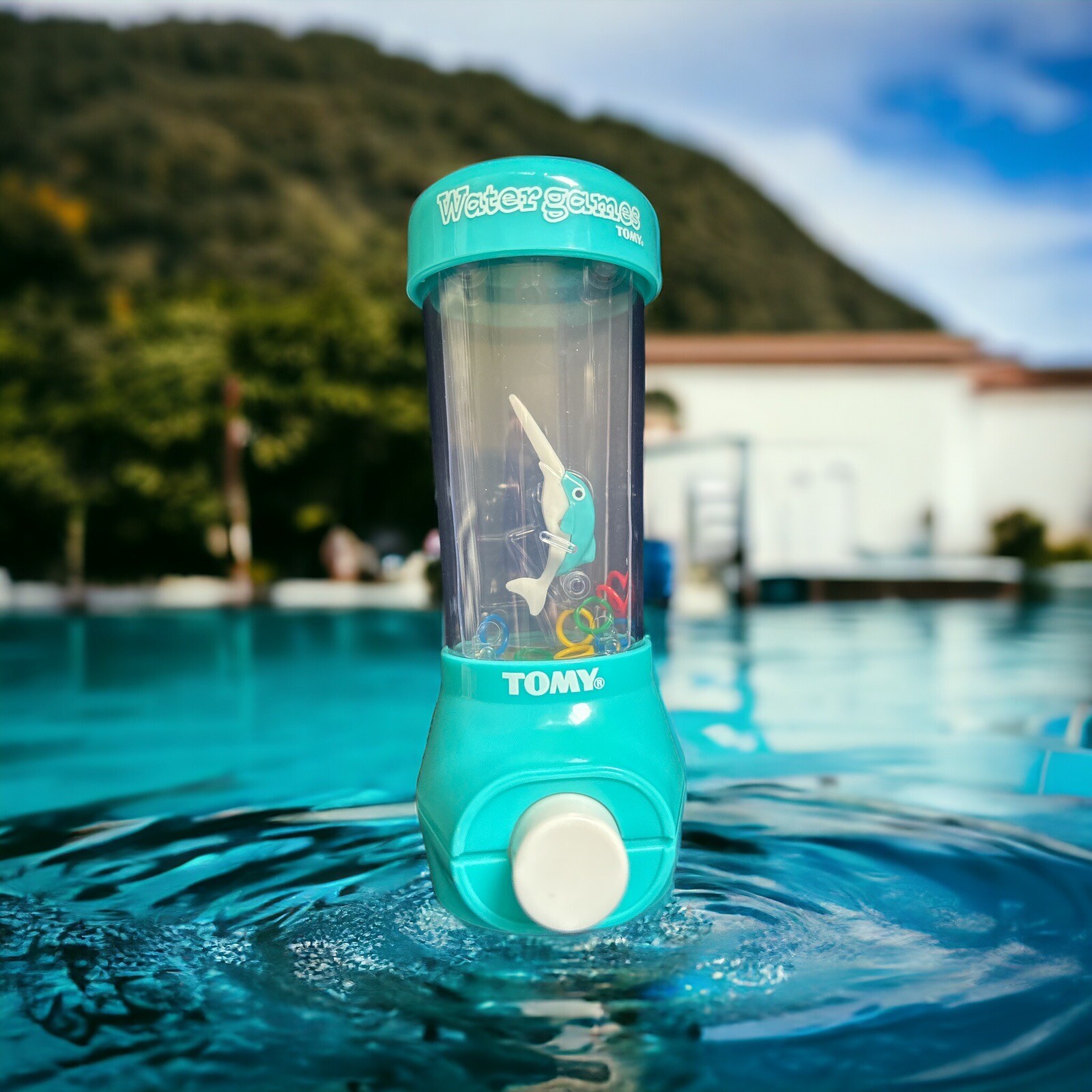 Tomy Water games Sword Fish Hand Held Water Game Ring Toss eBay