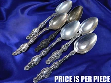 WHITING LILY STERLING SILVER COFFEE SPOON - GOOD CONDITION MIT