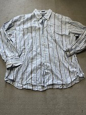 Van Heusen Mens Dress shirt button down Blue XL Long Sleeve