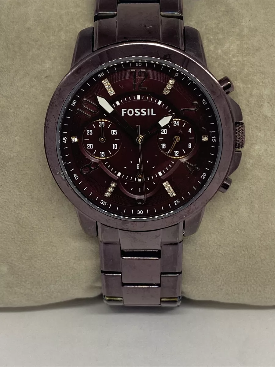 Fossil Gwynn ES4136 Women s Wine Stainless Steel Analog Dial