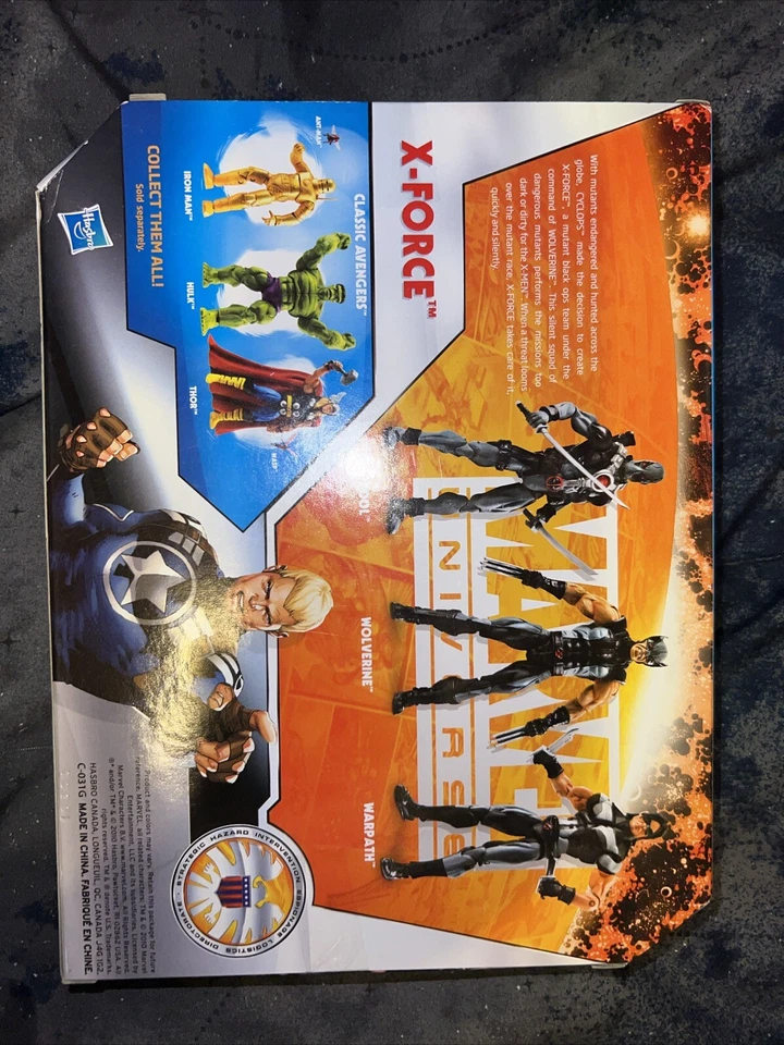 Marvel Universe X-FORCE Team Pack - DEADPOOL WOLVERINE WARPATH Toy Action Figure - Image 2 of 3