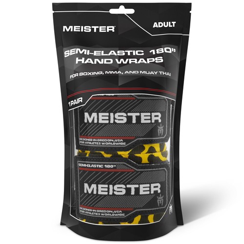 MEISTER MMA 180" HANDWRAPS ALL COLORS - Elastic Mexican Pro Boxing Adult PAIR - Picture 49 of 54