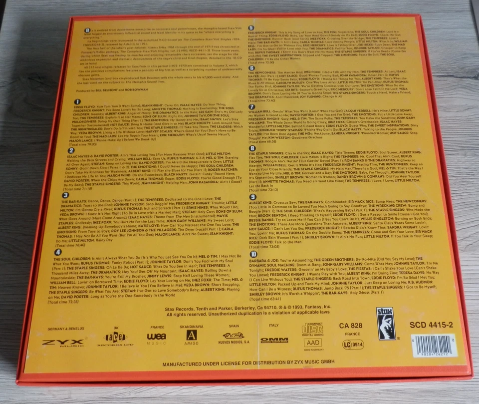 VARIOUS The Complete Stax Volt Soul Singles Vol. 3: 1972-1975 Boxset 10CD 1994** - Bild 2 von 4