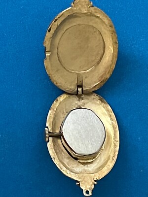 Vintage Fairfax Swiss Pendant 17 Jewels Watch gold tone w  display picture 3