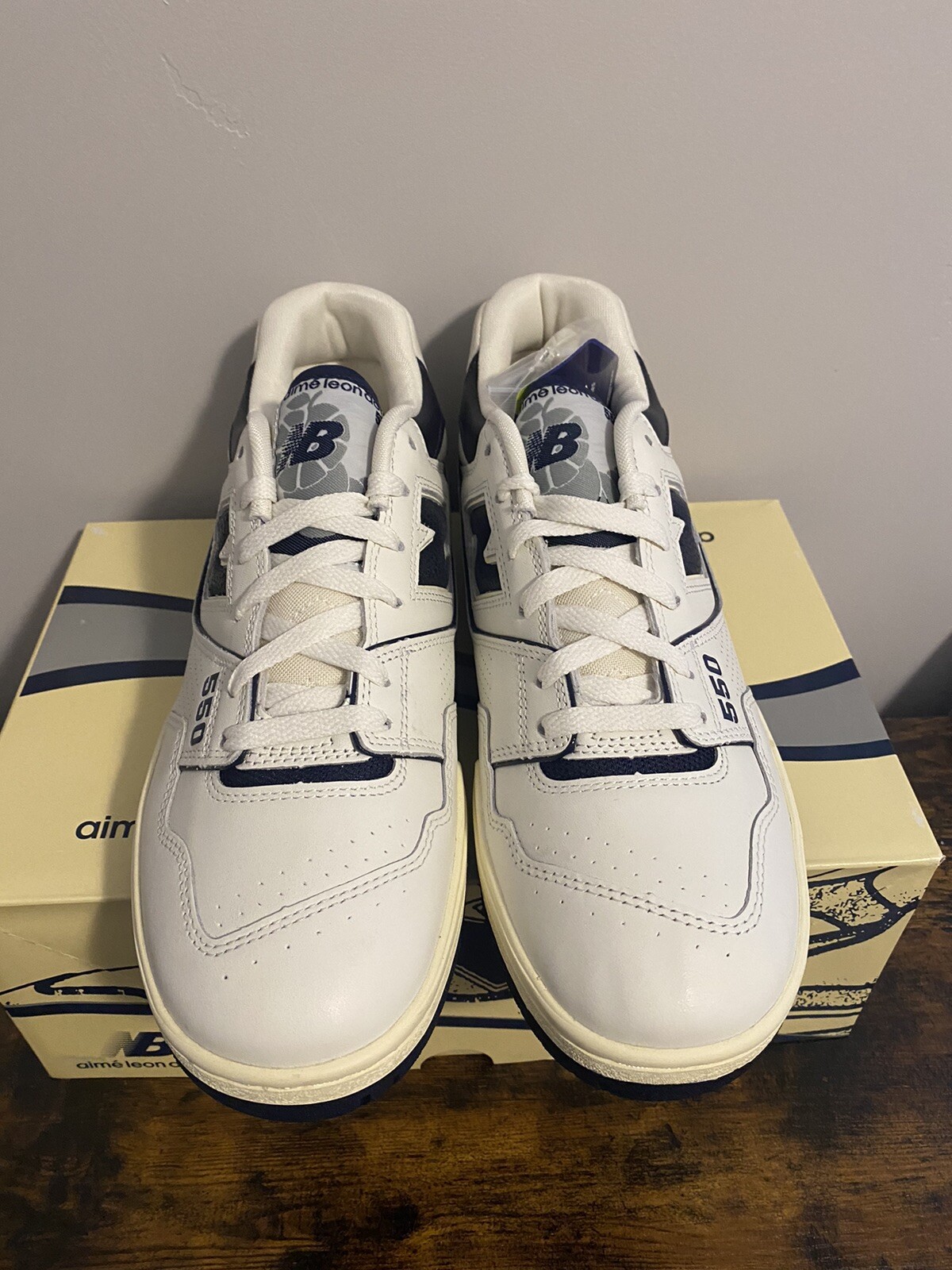New Balance x Aime Leon Dore 550 Navy - Men’s 9.5, DS image 3