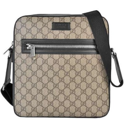beige gucci messenger bolsa