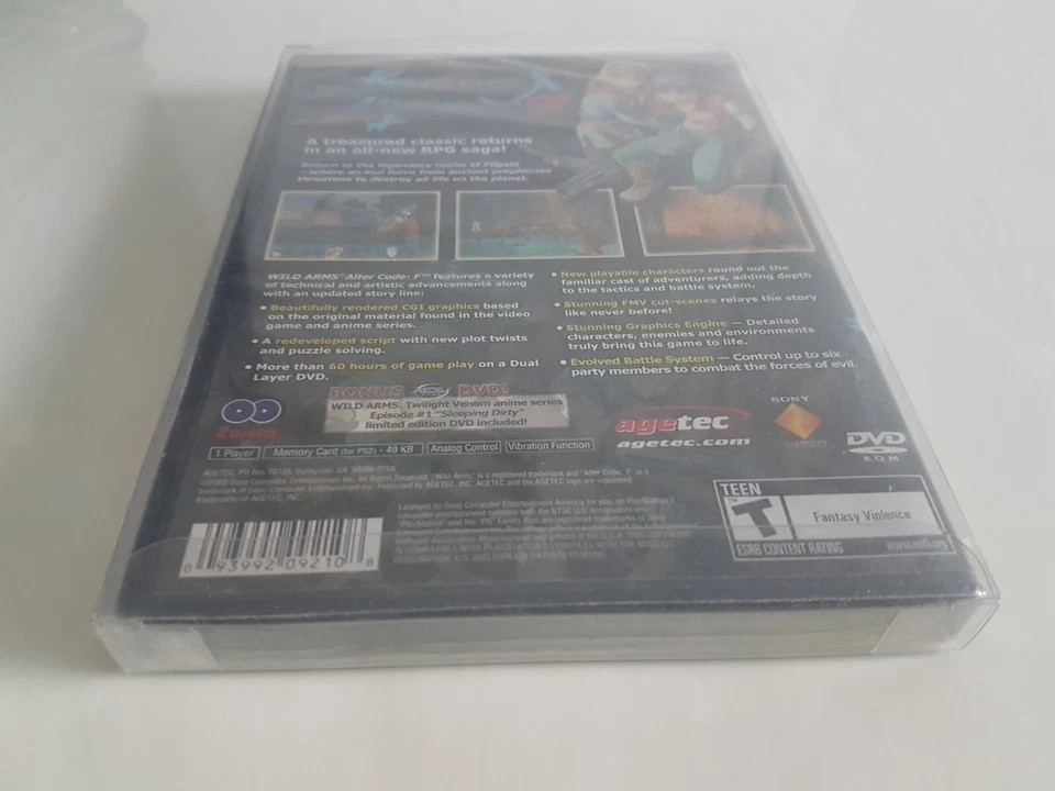 Wild Arms: Alter Code F [PS2] [PlayStation 2] [2005] [Brand New Factory Sealed!] - Image 4 of 4