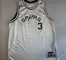 Vintage Reebok Stephen Jackson San Antonio Spurs Jersey NBA Silver Rare Mens XL