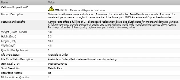 JUEGO PASTILLAS FRENO CÉNTRICAS DELANTERAS IZQUIERDA Y DERECHA BMW 533I 1983-1984 Foto 4 de 4