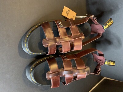 Doc Dr. Martens Terry Platform Brown Charro Sandals Unisex M 13 EU 47 NWT Doc Dr. Martens Terry Platform Brown Charro Sandals Unisex M  main image 4