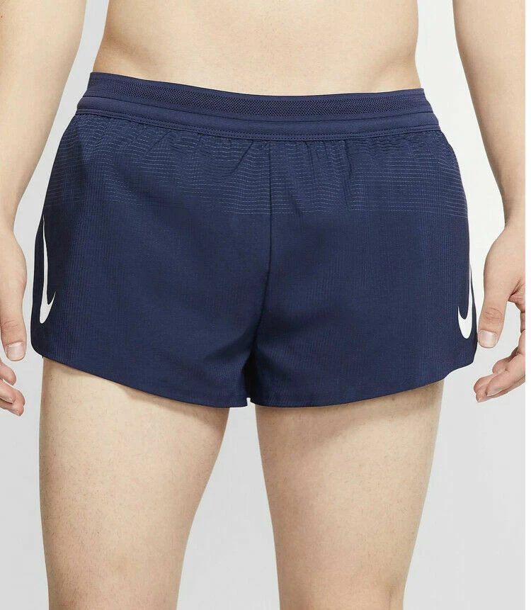 $80 NEW Men's Nike Aeroswift Running Racing Shorts Navy Blue AQ5257-410 XL