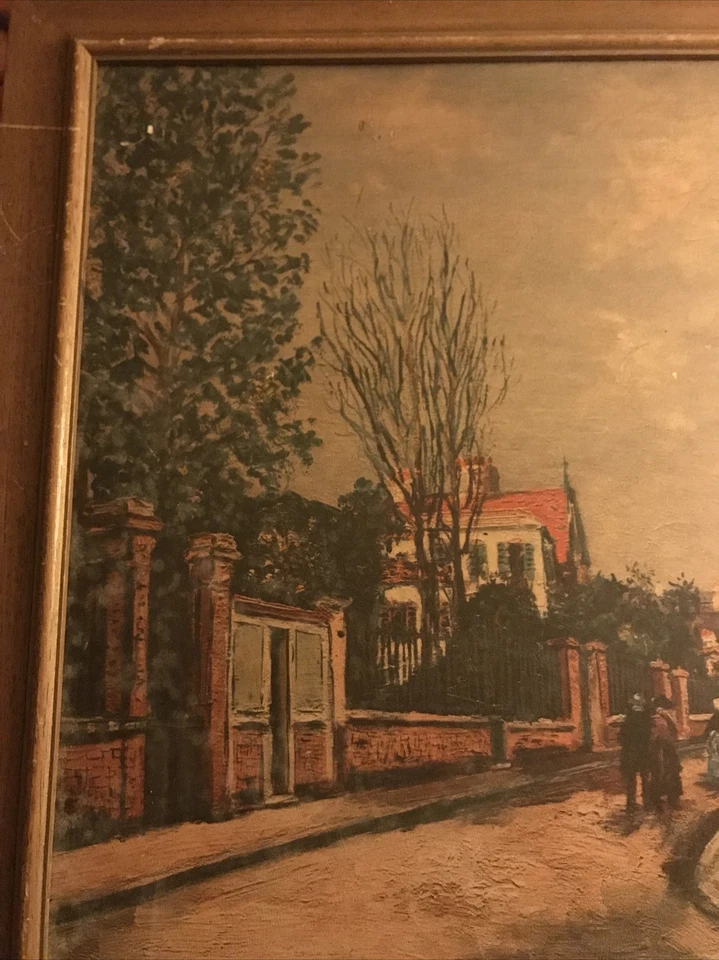 1950-е - Морис Утрилло - Вины и ликеры - Печать - Искусство - Подпись - Прессборд - Изображение 4 из 4