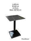 60cm Square Marble Table for Restaurant Seats 2 People