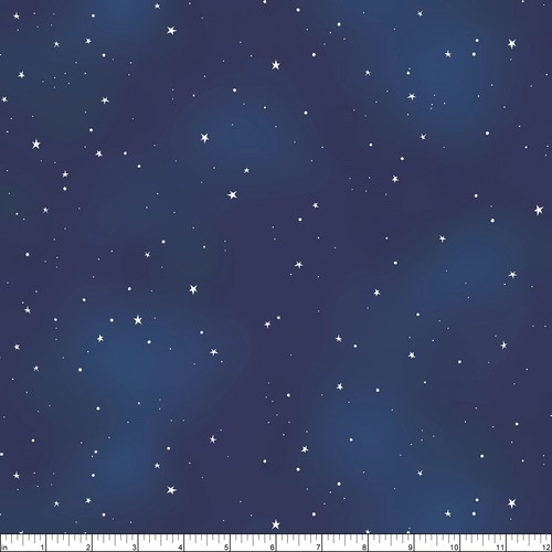 P&B Textiles - Practical Magic - Starry Sky - Blue, Fabric BTY - Picture 2 of 5