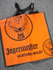"j&auml;germeister"-Tragetasche   Werbung "Achtung Wild"