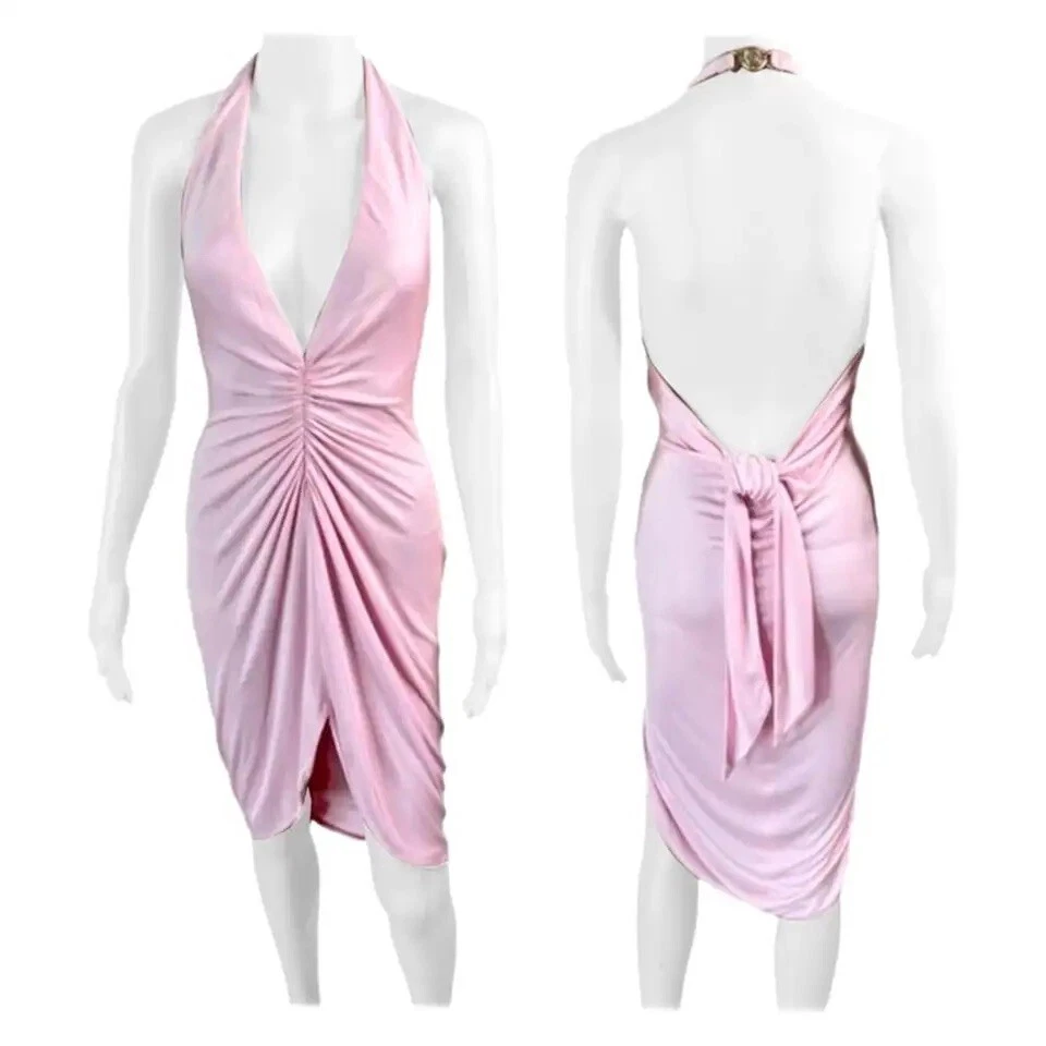 versace pink dress