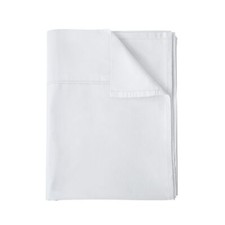 Queen Size Flat Sheet Only 400 TC 100 Egyptian Cotton Wrinkle Resistant White