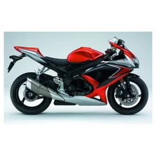 Candy Red Silver Fairings Kit Bodywork for Suzuki GSXR600 GSXR750 2006 2007 K6