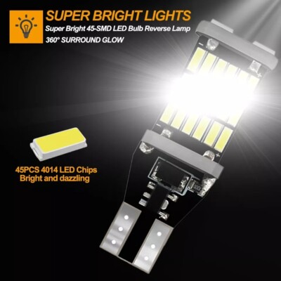 Auto T15 W16W 45 SMD 4014 Retromarcia Per Auto Canbus LED Lampada - Foto 4